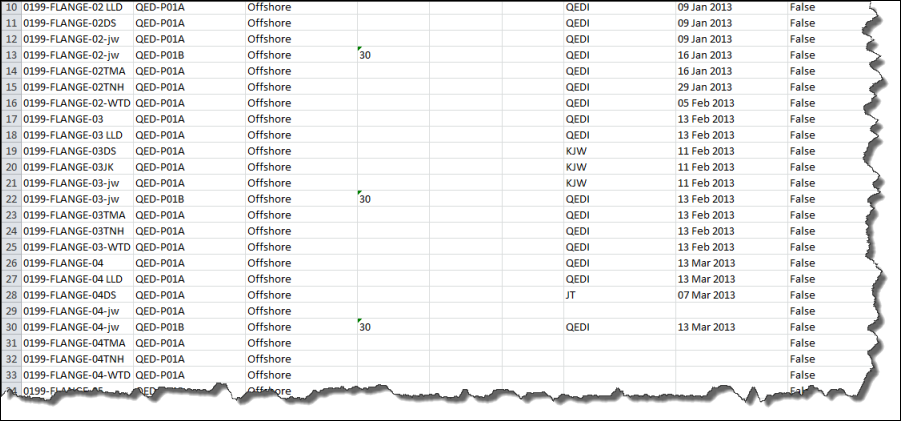 Searching for an MS Excel® Report